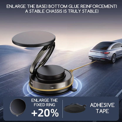 Rotatable 360 Degree Magnetic Car Phone Mount Vacuum Suction Phone Holder for Navigation Driving