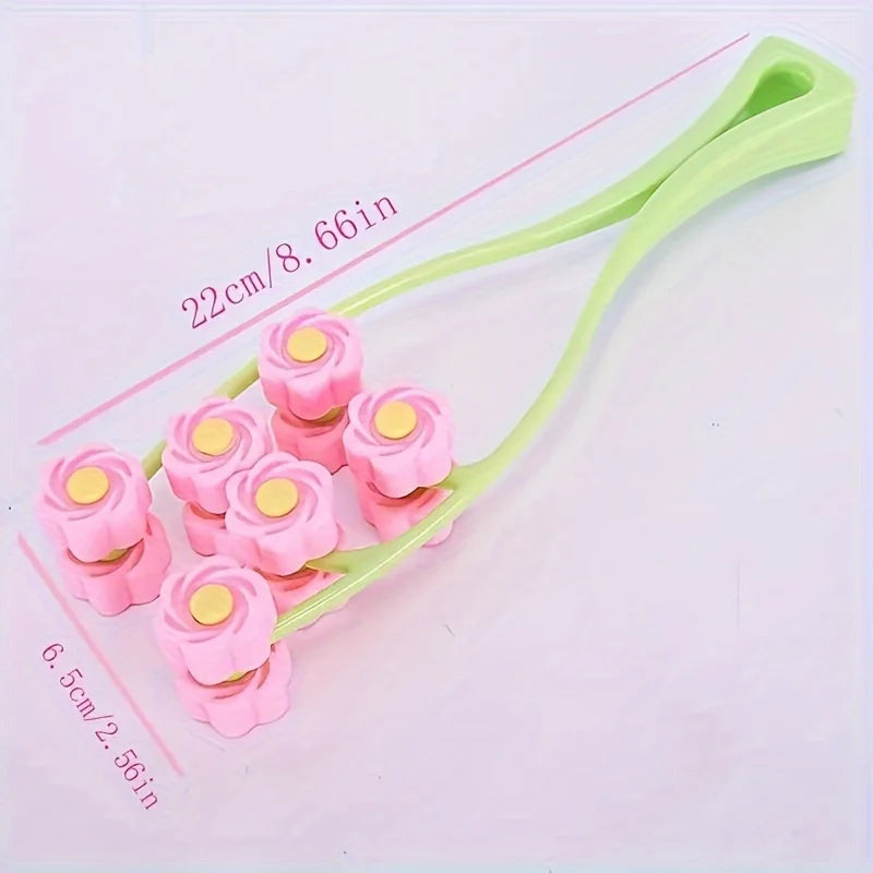 New Portable Flower Shaped Facial Roller Massager Anti Wrinkle Face Lifting Artifact Massage Alternative Relaxation Beauty Tool