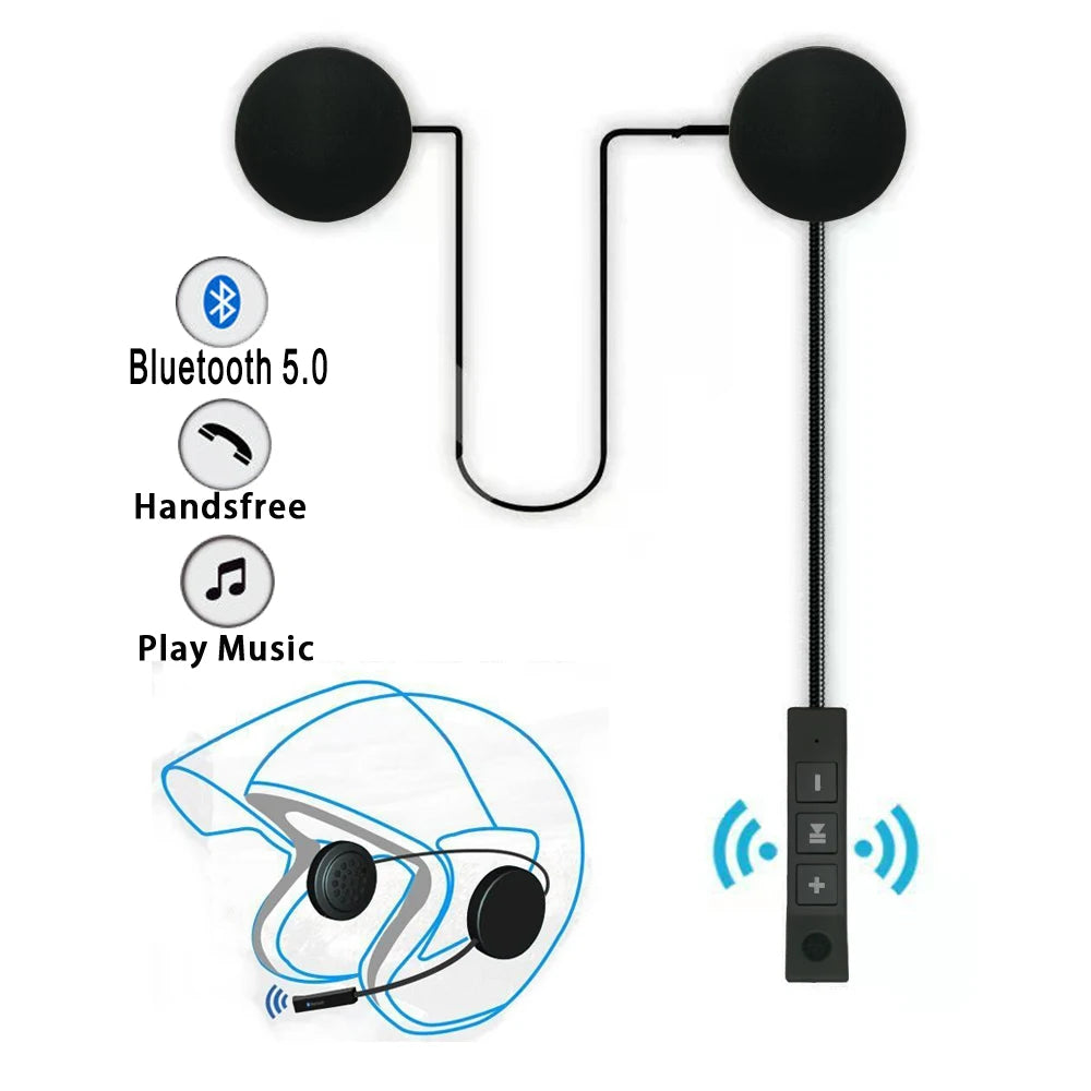 Bluetooth Motorcycle Helmet Headset BT5.0 Wireless Riding Headphone Automatic answering of incoming calls Moto Earphone