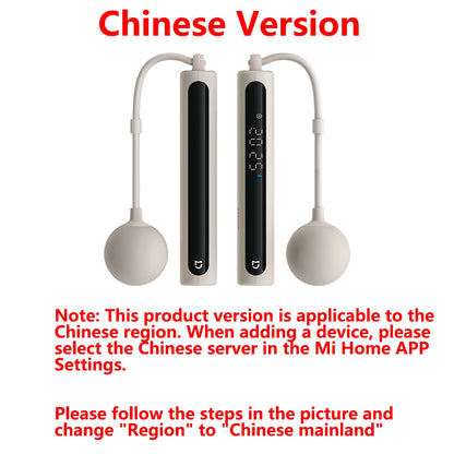 Xiaomi Mijia Smart Jump Rope 2 Bluetooth Fitness Weight Loss Exercise Counting Gravity Ball Skipping Professional Fat Burning CN