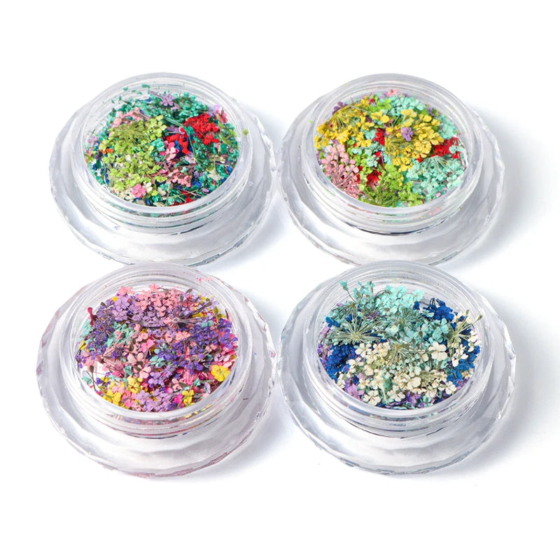 1 Box Nail Art Flower Decoration Delicate Dried Flower Nail Art Decorations Exquisite Nail Art Beauty For Charms Accessories