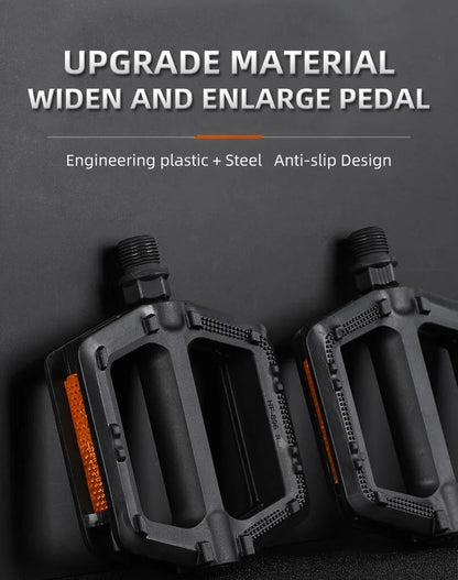 Bicycle Pedals Ultralight MTB Road Pedal Cycling Mountain Bike Accessories Foot Plat Anti-slip 9''16 Standard Universally Pedals
