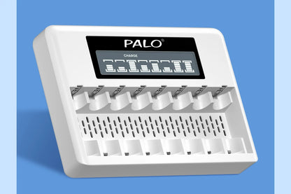 8 Slots 1.5V AA/AAA Rechargeable Battery Charger LCD Display Usb Fast Intelligent Charger for 1.5 Volts Li-lon AA AAA Battery