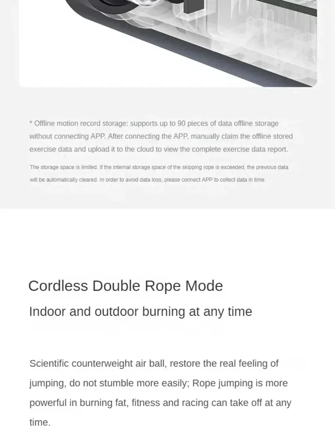 Xiaomi Mijia Smart Skipping Jump Rope XMSR-P803 Counter With Fit App Adjustable Calorie Calculation Sport Fitness Professional