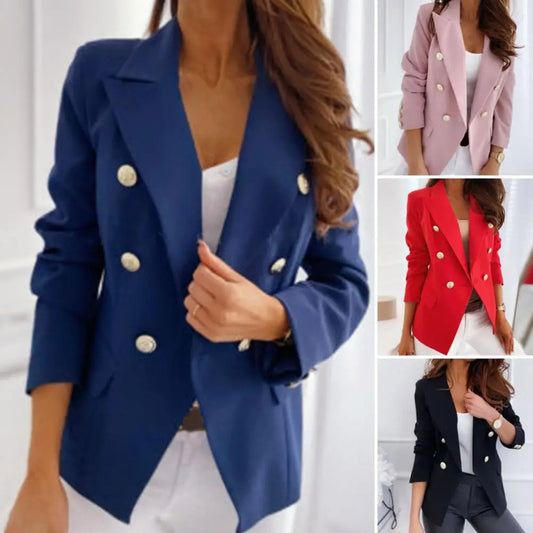 Autumn Over Size Women Coat Short White Female Office Black Ladies Long Sleeve Red Woman Elegant Casual Coats 2023