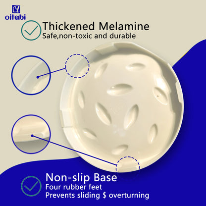 Oitabi Cat Slow Feeder Bowl Pet Dog Feeder Wet Food Slow Feed Raised Dish Healthy Eating Fun Interactive Feeding Bowls for Cats