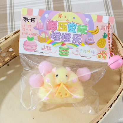 Random 1PC Pink White Capybara Squeezing Toys Squishy Toys Capybara Stress Relief Toys Pinch Stretch Decompress Stress Toys