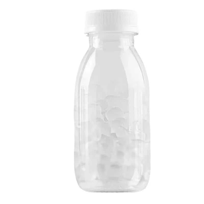 6pcs Small Plastic Bottle 100ml Milk Bottles Small Juice Bottles Leakproof Milk Bottles Portable Beverage Bottles Plastic Water