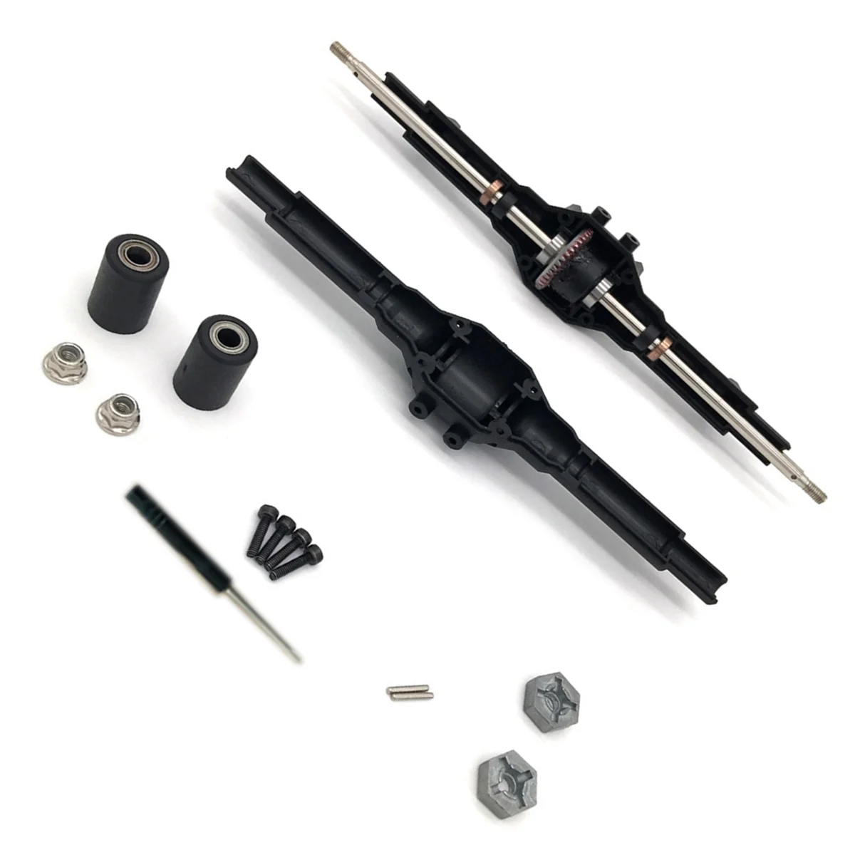 For Wltoys 12428 12423 RC Car Spare Parts Rear Axle Rear Gearbox Accessory Parts Differential