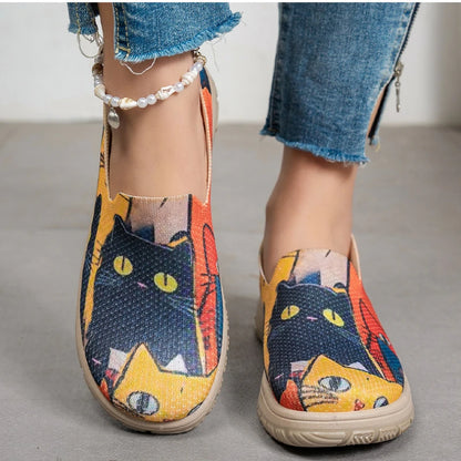 Women's Shoes 2025 Summer Casual Sneakers Breathable Color Block Chunky Sole Affordable Free Shipping