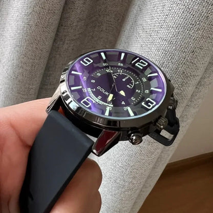 Large Dial Unisex Watch for Men and Women Blue Light Glass Leather Strap Casual Wristwatch Luxury Gift Clock Dropshipping