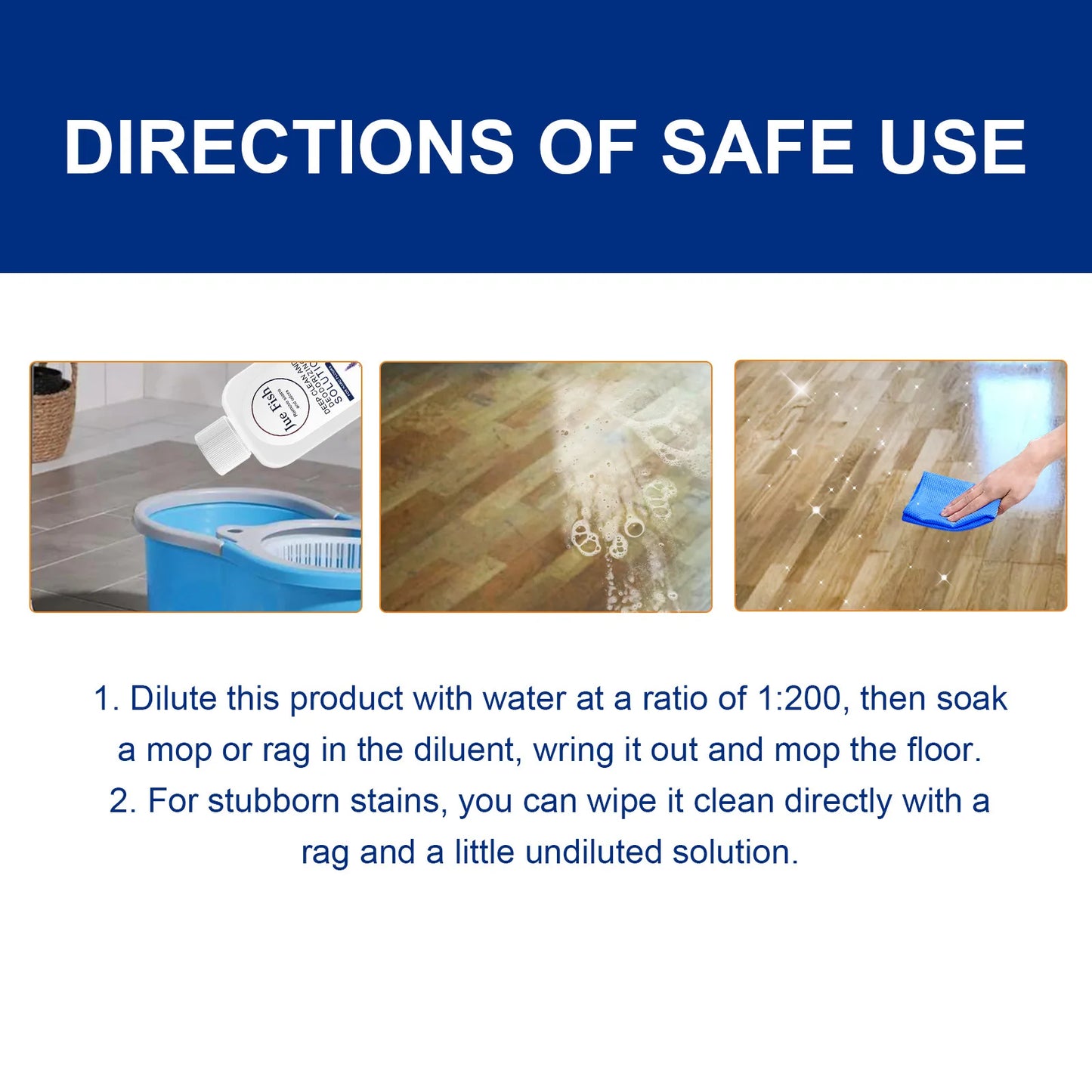 Floor Tile Cleaner Liquid Tile Strong Stain Cleaner Marble Mopping Cleaning Floor Yellowing Dirt Washing Floor Brightening Agent