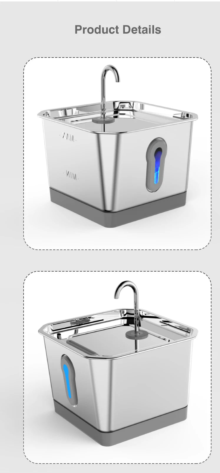 4.0L Stainless Steel Water Fountain For Cat With App Control Smart Automatic Intelligent Pets Water Dispenser Cats Dogs Products