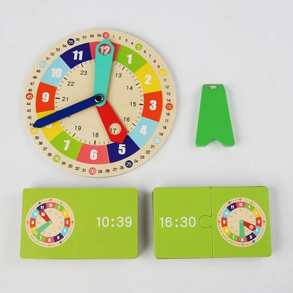 Clock model, mathematics, kindergarten clock teaching aids, children, primary school students, first and second grade, time cogn