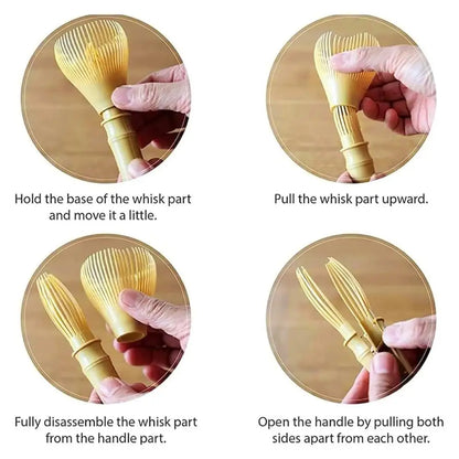 Traditional Matcha Whisk Reusable Resin Matcha Whisk Chasen Dishwasher Safe Matcha Stirrer Matcha Green Tea Powder Preparation