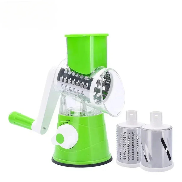 Vegetable Cutter Hand Cranked Slicing Portable Cheese Chopper Machine Vegetable Garlic Potato Shredder Tools Kitchen Accessories