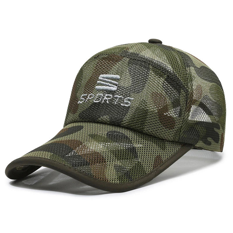 Outdoor Camouflage Mesh Baseball Cap Men Cap Summer Unisex Men And Women Camo Baseball Cap Trucker Hat Casquett