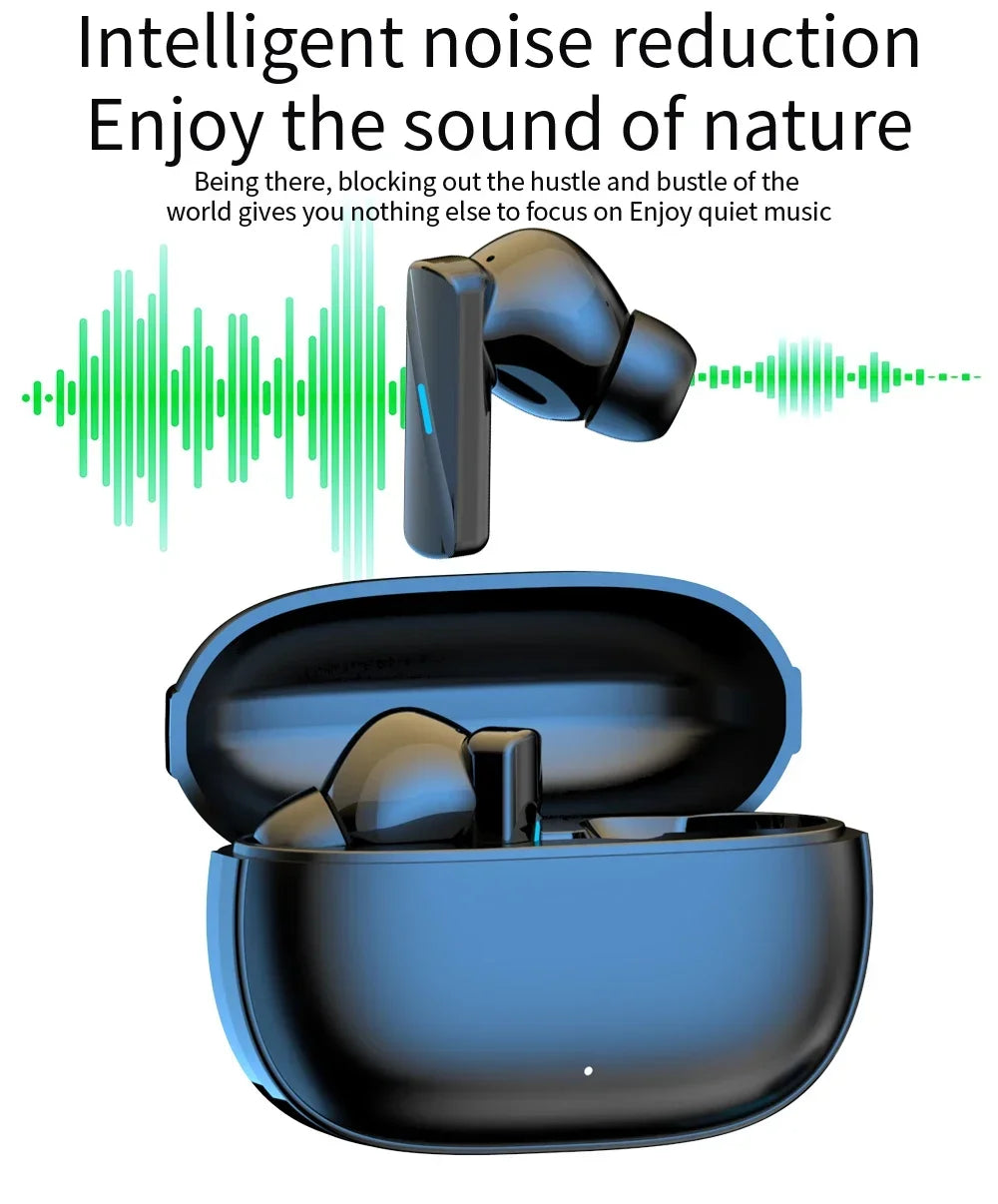 Earbuds True Wireless Earphone Noise Cancelling Update Bluetooth 5.3 Headset HD Music Headphone In-Ear Handsfree With Mic