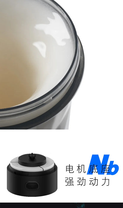 Electric Protein Shaker Bottle, USB Rechargeable Blender Bottles, BPA Free, Tritan Portable Blender Cup, 650ml