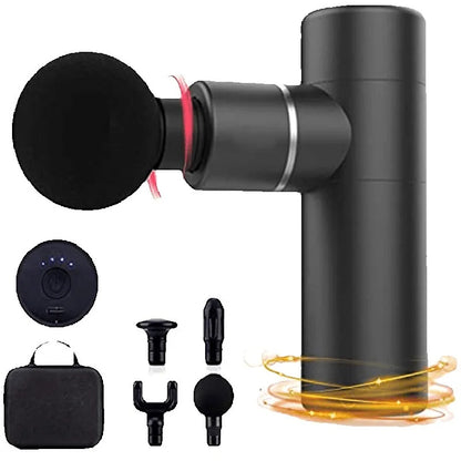 Portable Massage Gun Mini Pocket Massager Deep Muscle Vibration Relief Pain Relax Fitness Therapy for Body Massage Relaxation