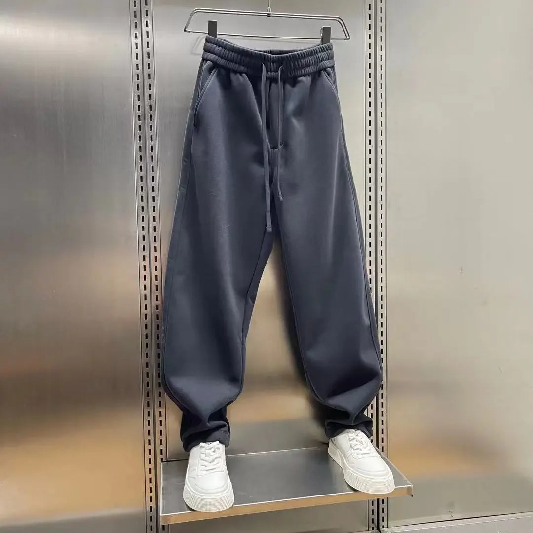 Outdoor Joggers Sweatpants Solid Color Casual Trousers High Quality Cotton Men's Brand Pants