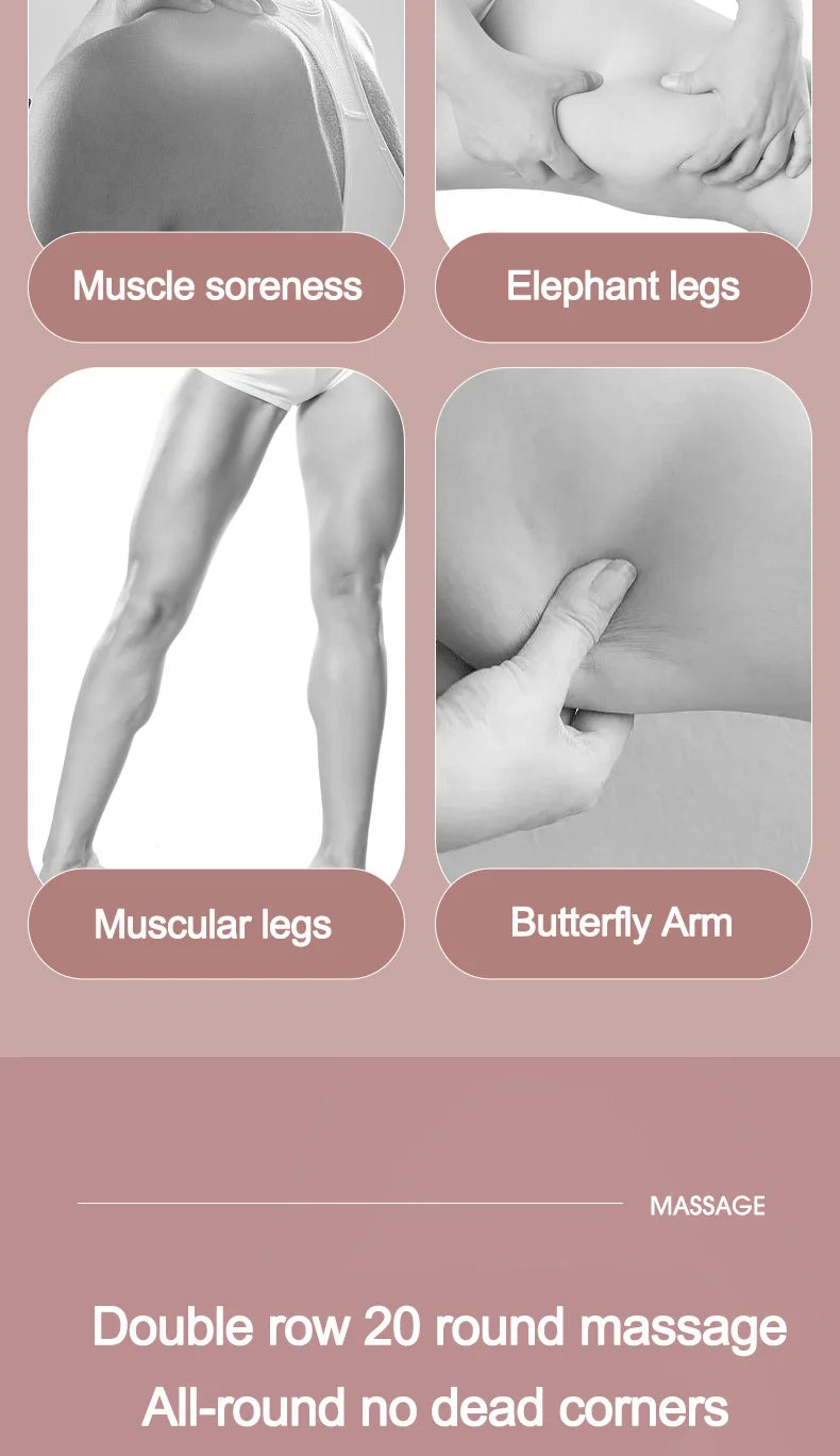 Leg massager ring clamp leg roller slimming leg artifact relaxation and unblocking roller double massage to relieve soreness