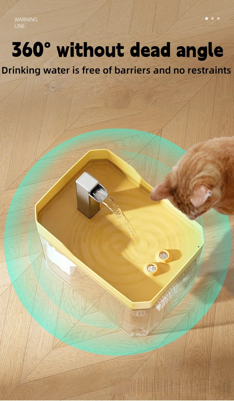 1.5L Cat Water Fountain Auto Filter Pet Cat Drinker USB Automatic Water Drinking Fountain Dispenser live Water Circulation