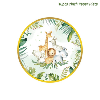 Staraise Woodland Animal Party Safari Jungle DIY Party Decor Birthday Party Decoration Kids Woodland Theme Party Baby Shower