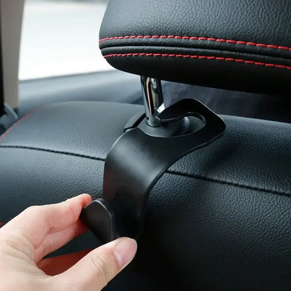 4PCS Car Seat Headrest Hooks Universal Auto Back Seat Organizer Hanger Storage Holder for Bags Purse Handbag