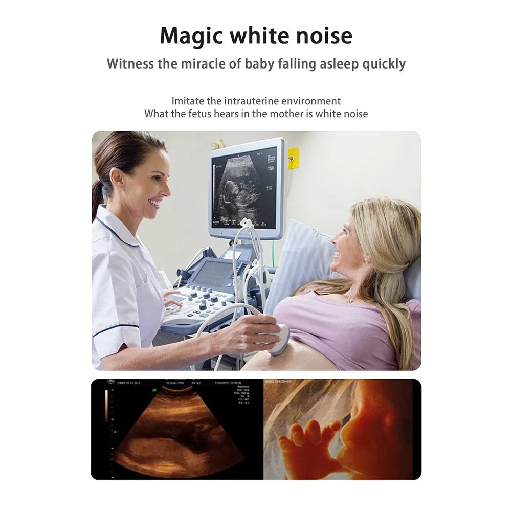 White Noise Machine Portable Baby White Noise Machine 24 Soothing Sounds Sleeping Relaxation Rechargeable for Home Travel
