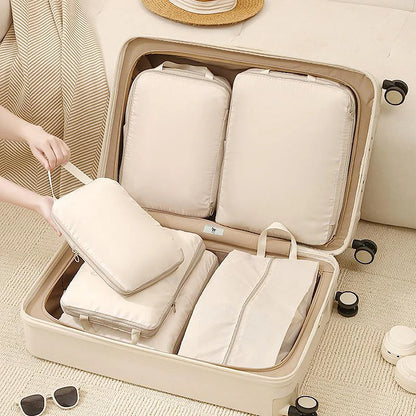 4Pcs/Set Travel Compression Bag Luggage Organizer Travel Pouch Packing Cubes for Travel Bag Organizer Travel Storage Bag