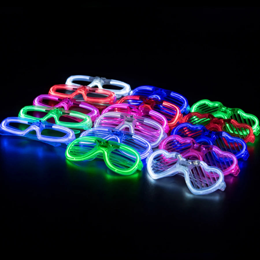 1 Pc Party Glow in the Dark Glasses Light Up LED Glasses Neon Party Favors Sunglasses Party Decor Party Supplies