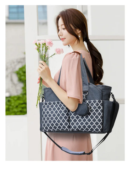 Large Capacity Mommy Bag for Women Totes Baby Diaper Nappy Bags Shoulder Nappy Ladies Maternity Shopping Bags