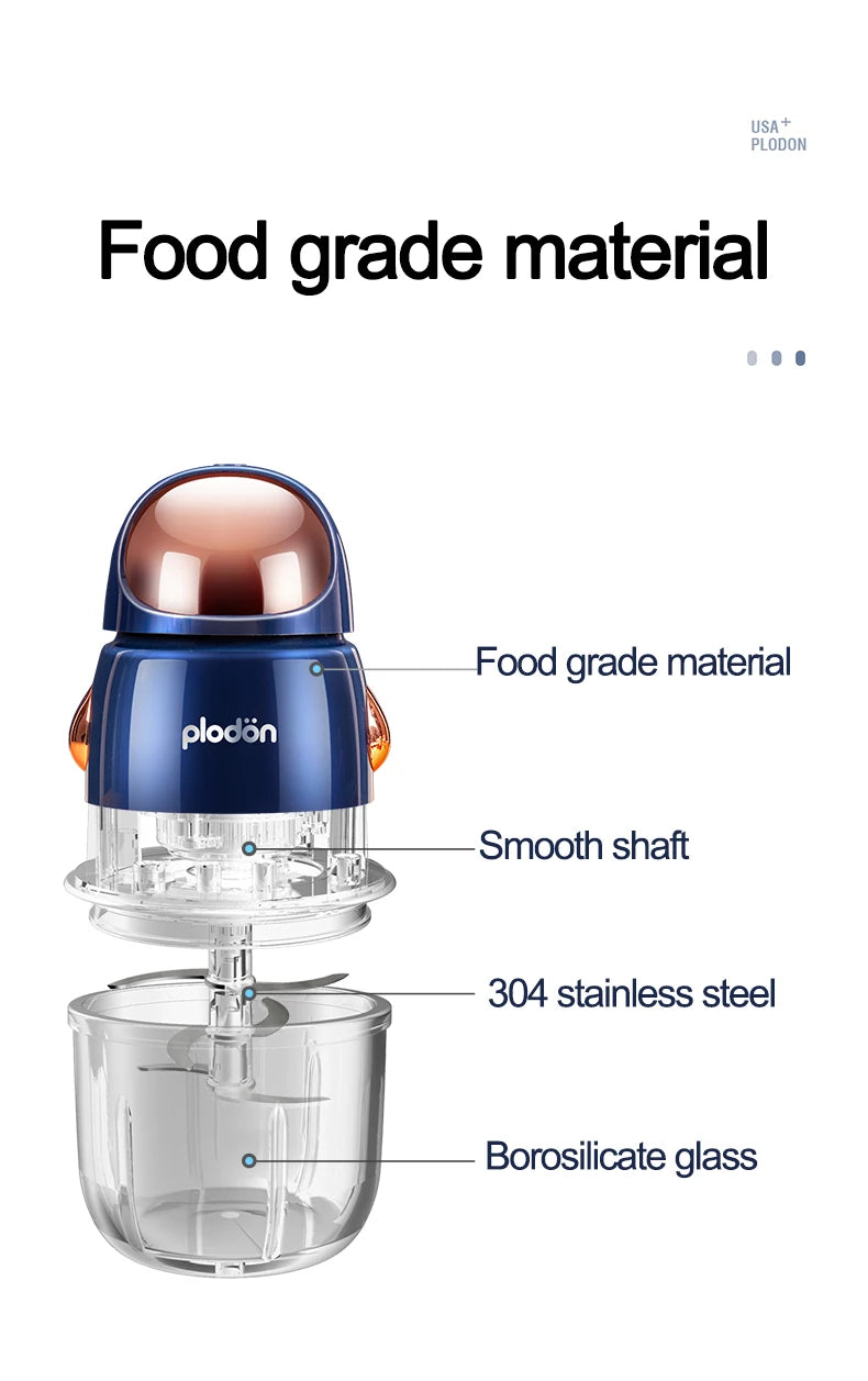 300ml Portable Blender Food Mixer Multifunctional Food Processor Electric Meat Grinder Mini Mixers Cup Baby Solid Food Machine