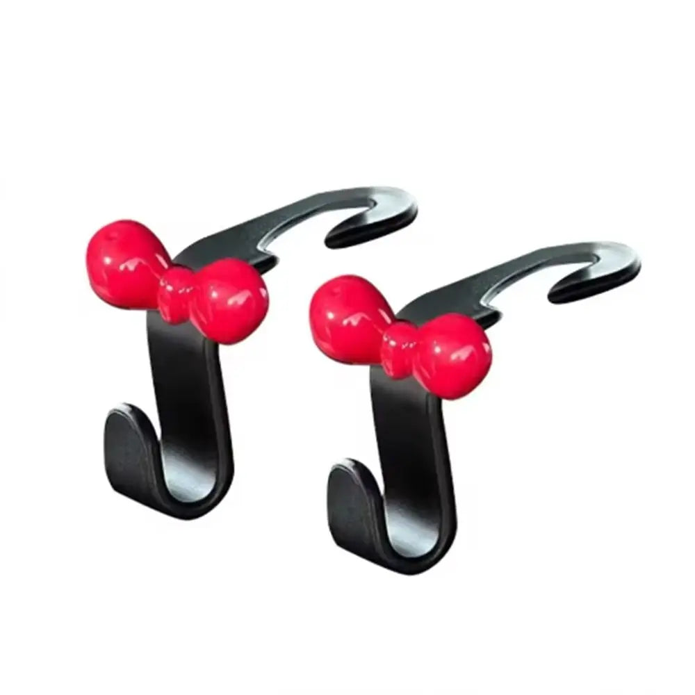 Exquisite Bowknot Car Seat Back Hook Multi-functional Sundries Back Storage Hook Durable Seat Back Hanger