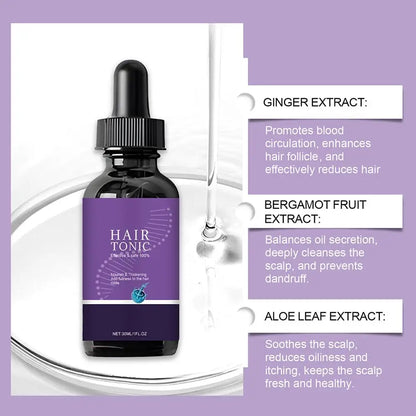 Hair Serum Butterfly Pea Flower,coconut Oil,centella Hair Oil Nourishing Scalp Treatment Anti-Frizz Repair Damage Hair Care