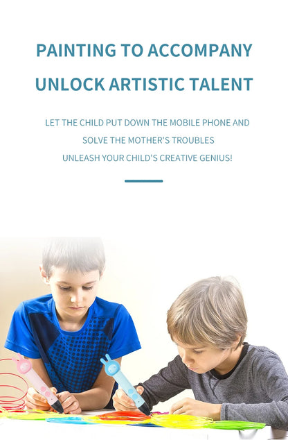 2022 3d Pen for Kids PLA Filament 1.75mm Set 3D Printing Pens Kit Safe Low Temperature Anti-Scald USB Charging Birthday Gift