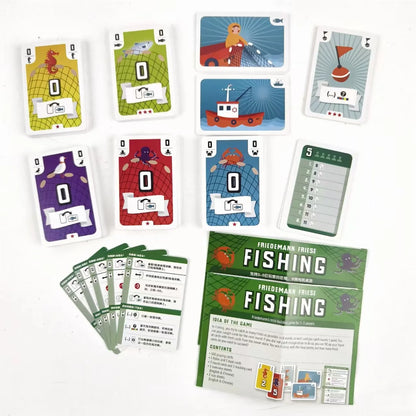 Fishing New Board Game 3-5 Players 40-60 Minutes Family/Party Table Game Fun Friends Card Game Entertainment