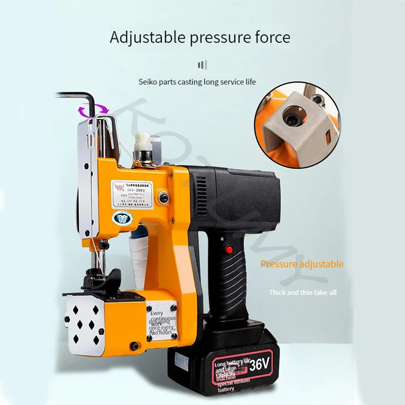Electric Sewing Machine Portable Automatic Packaging Agriculture Textile Industry Woven Bag  Electric Packaging Machine