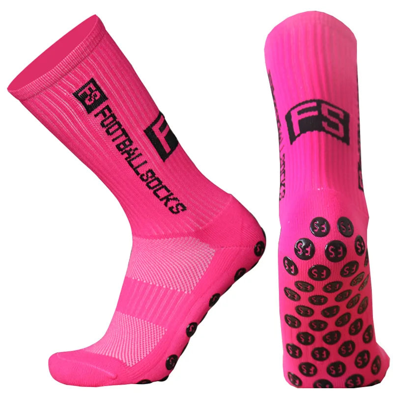 Sports Men Women Anti Slip FS Football Socks Baseball Rugby Grip Soccer Socks