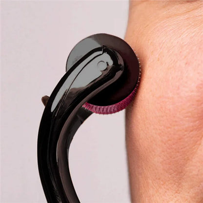 Derma Roller for Skin, Hair & Beard – Women and Men Titanium Microneedling Roller for Face & Scalp, Safe & Easy to Use 0.25mm