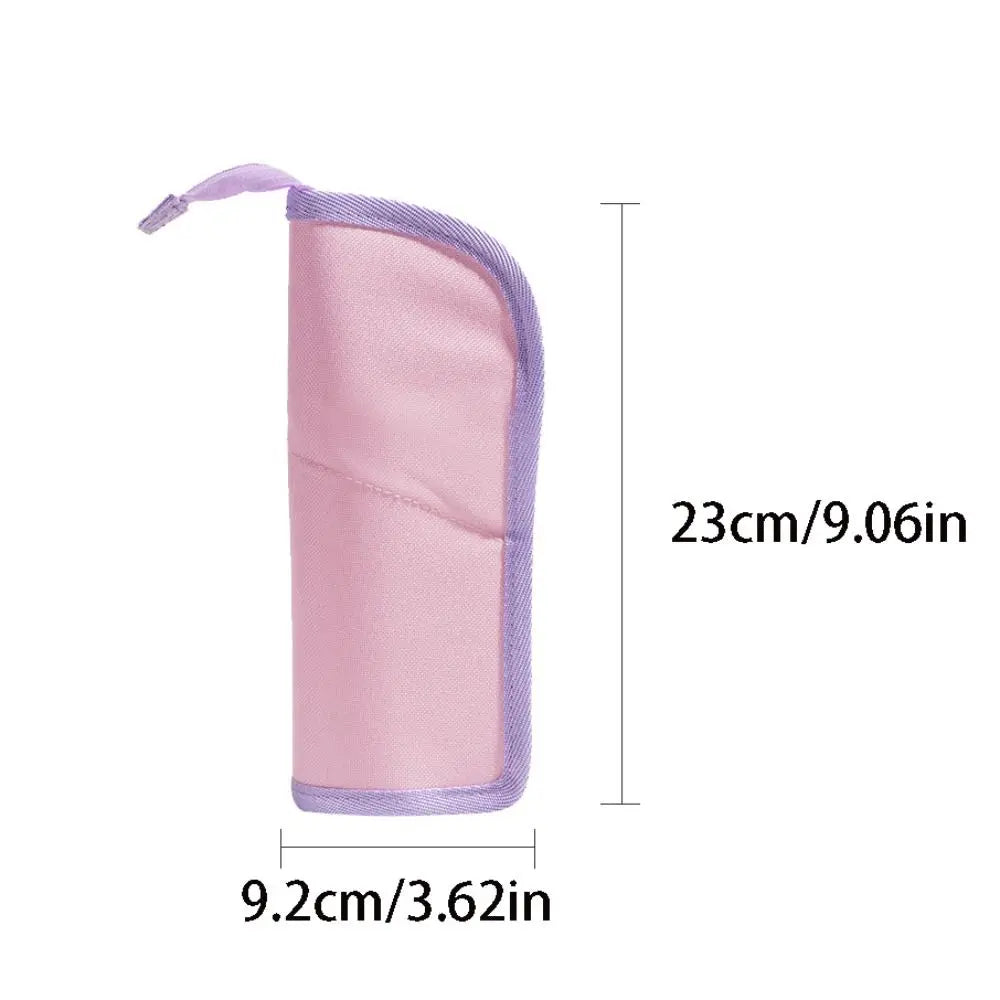 Student Supplies Folding Pencil Case Creative Simple Stationery Bag Portable Stainproof Storage Bag Children
