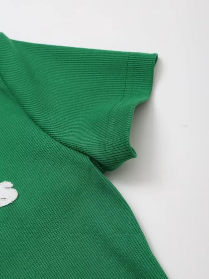 Sports Sets for Women 2 Pieces Holiday Outfits Womens Vacation Outfits Woman 2024 Elegant Casual Short Sleeve Sets