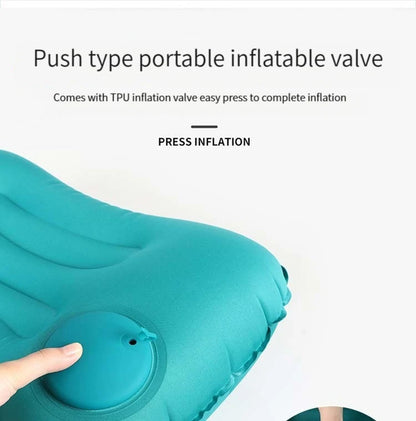 Press Inflatable Pillow Portable Outdoor Travel Pillow Waist Pillow Neck Protector Inflatable U Shaped Pillow