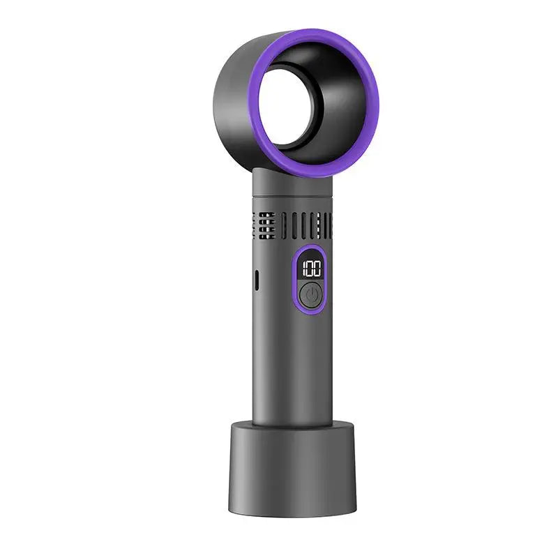 2025 New Portable Hand Fan  100 Wind Speeds Mini Bladeless Handheld Fan USB Rechargeable Personal Fans Electric Eyelash Fan