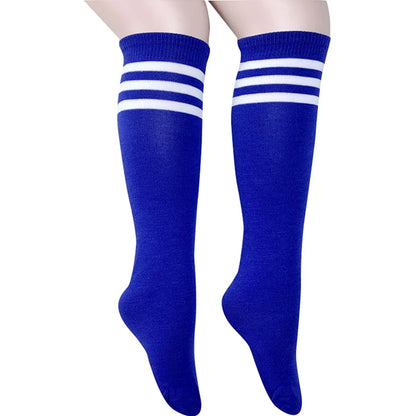 New Football Sports Socks Long Knee Cotton Spandex Kids Legging Stockings Soccer Baseball Ankle Children Socks Hot Sale
