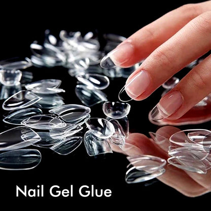 3 IN1 Nail Glue Gel Fast Extension Acrylic False Tips Sticking Decoration Press on Nails Art Tools Functional Gel French DIY 7ml