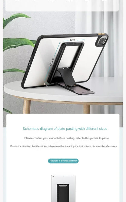 Universal Tablet Stand Foldable Storage Portable Sticky Creative Tablet Bracket for Ipad Desktop E-Reader Bracket Tablet Holder