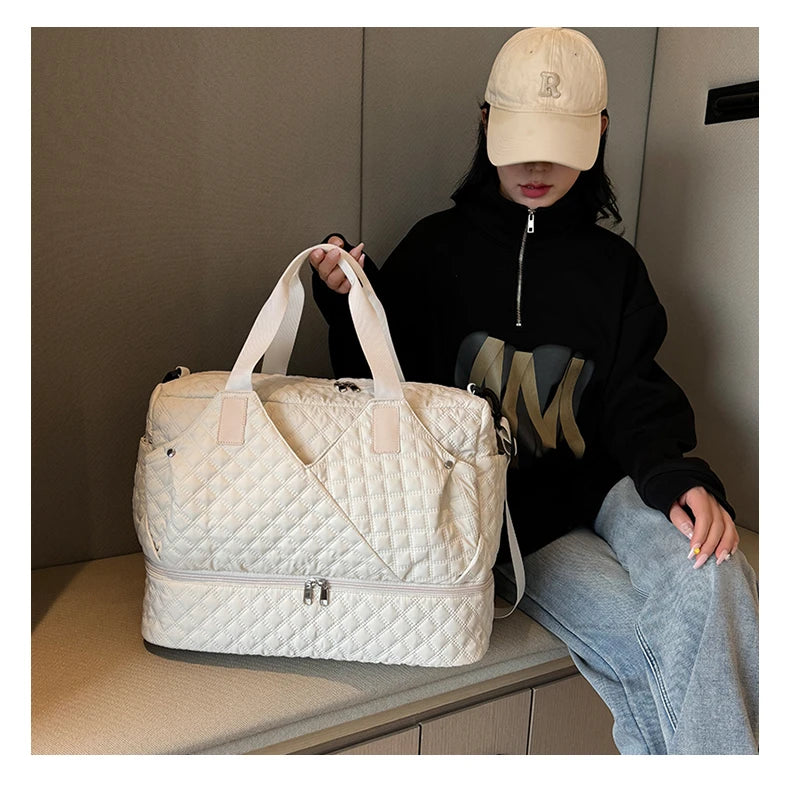 Large Capacity Travel Bags Luggage Organizer Bag Handbag Waterproof Portable Foldable Travel Clothes Storage Bag Shoulder Bags