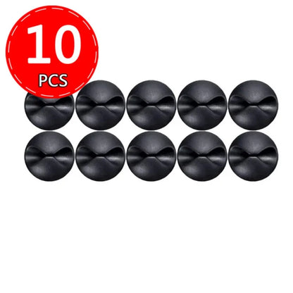Cable Clip Adhesive Silicone Cable Holders Organizer Desk Cable Management Clips Wire Cord Holder In Office Home Car